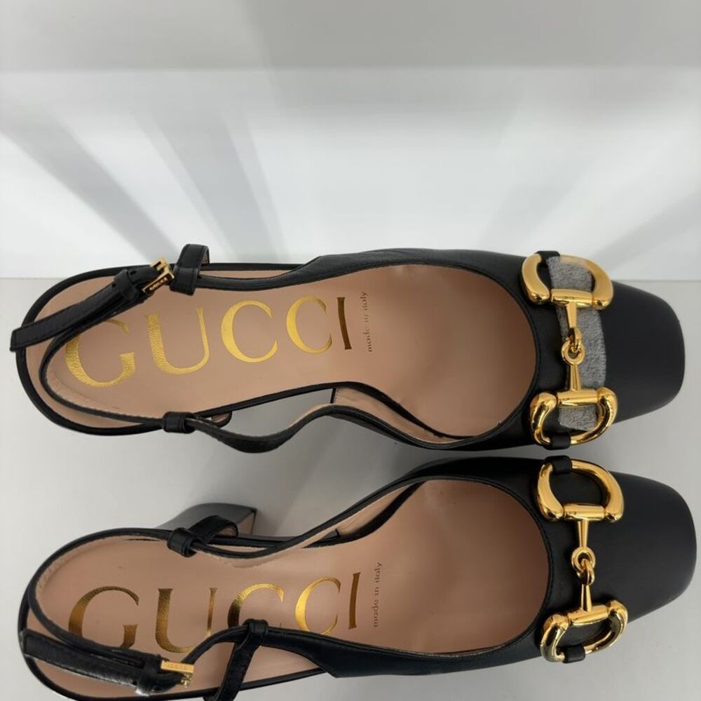 Gucci Platform Leather Pumps - Picture 5 of 8